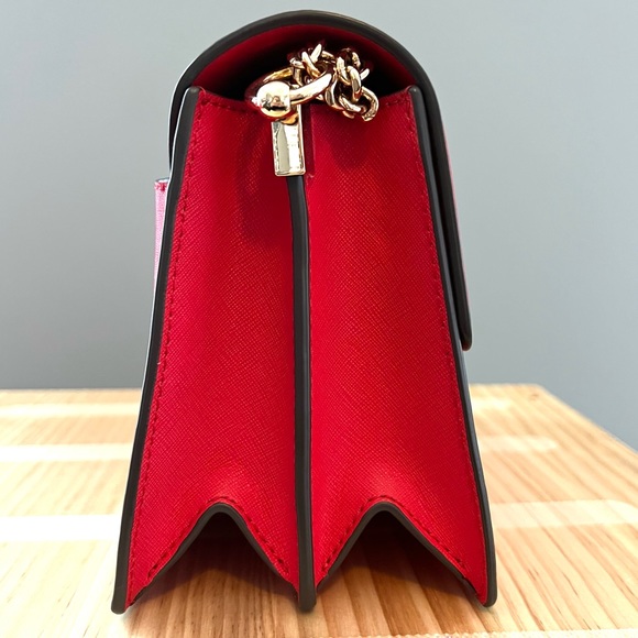 Tory Burch Red Emerson Envelope Adjustable Chain Shoulder Bag - Picture 5 of 13